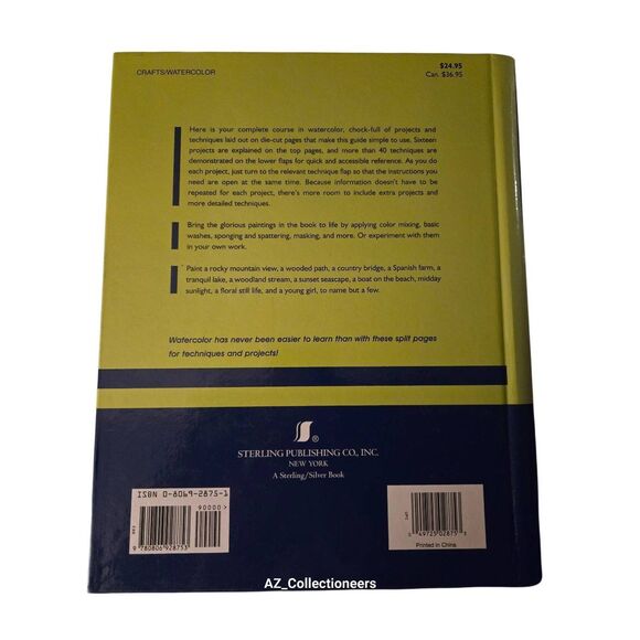 Watercolor two books in one by Joe Francis Dowden - sterling / silver books - is - Picture 3 of 7